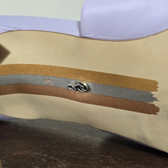 🤩Host Pick❤️Sam Edelman Carmen Leather Slip-on Heels Women's Size 8M - Picture 13 of 13